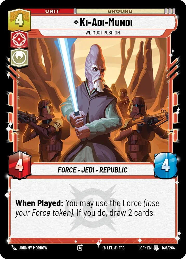 Ki-Adi-Mundi - We Must Push On (146/264) (146/264) [Legends of the Force] (ONLINE ORDER ONLY)