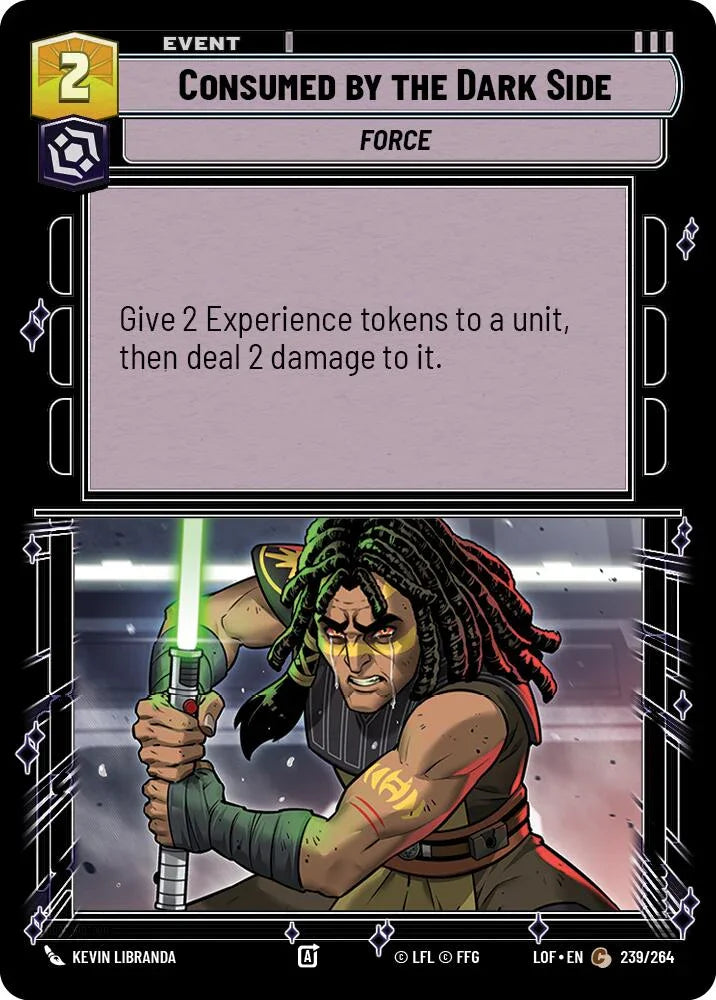 Consumed by the Dark Side (239/264) (239/264) [Legends of the Force] (ONLINE ORDER ONLY)