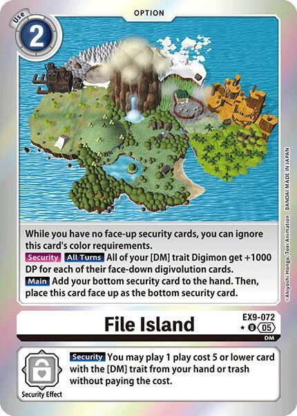 File Island [EX9-072] (Limited Foil) [Versus Monsters] (ONLINE ORDER ONLY)