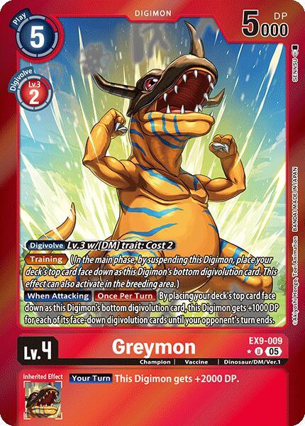 Greymon [EX9-009] (Limited Foil) [Versus Monsters] (ONLINE ORDER ONLY)