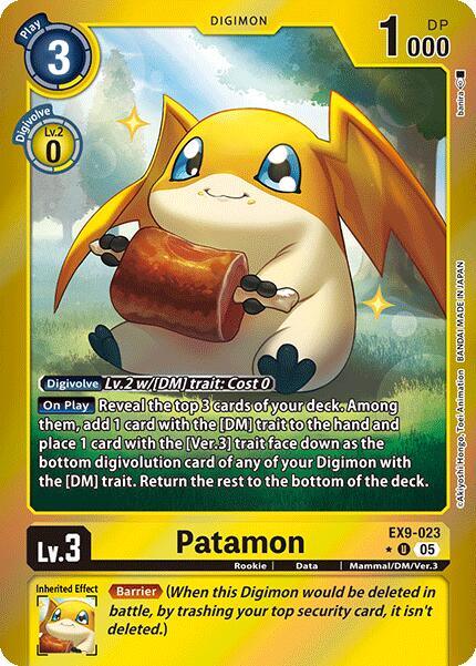 Patamon [EX9-023] (Limited Foil) [Versus Monsters] (ONLINE ORDER ONLY)