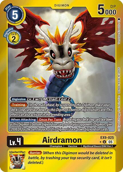 Airdramon [EX9-025] (Limited Foil) [Versus Monsters] (ONLINE ORDER ONLY)
