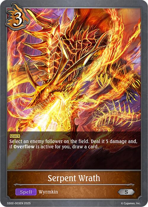 Serpent Wrath (SS02-003EN) [Worlds Beyond (Dragoncraft)]