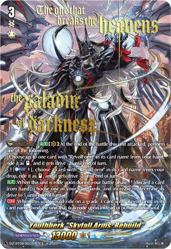 Youthberk "Skyfall Arms: Rebuild" (DZ-BT08/SEC04EN) [Knights 0f Rebirth]