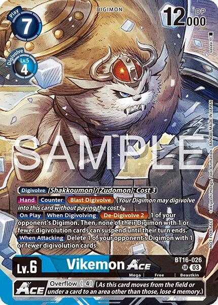 Vikemon ACE [BT16-026] (Cyber Eden Release Event Participant) [Cyber Eden] (ONLINE ORDER ONLY)