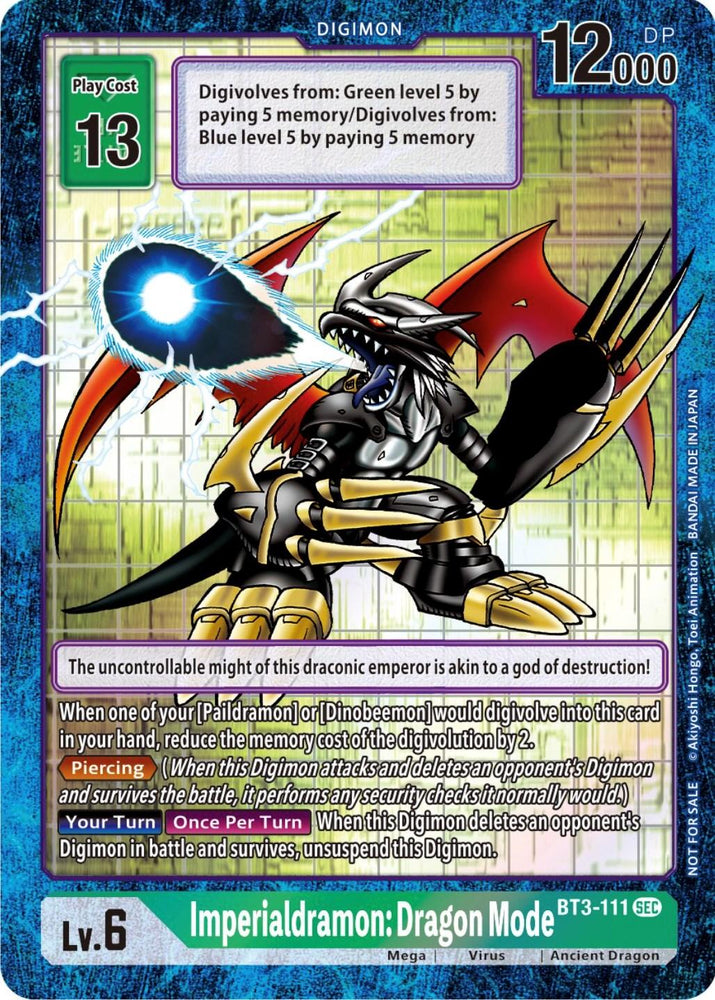 Imperialdramon: Dragon Mode [BT3-111] (Alternate Art) [Draconic Roar] (ONLINE ORDER ONLY)