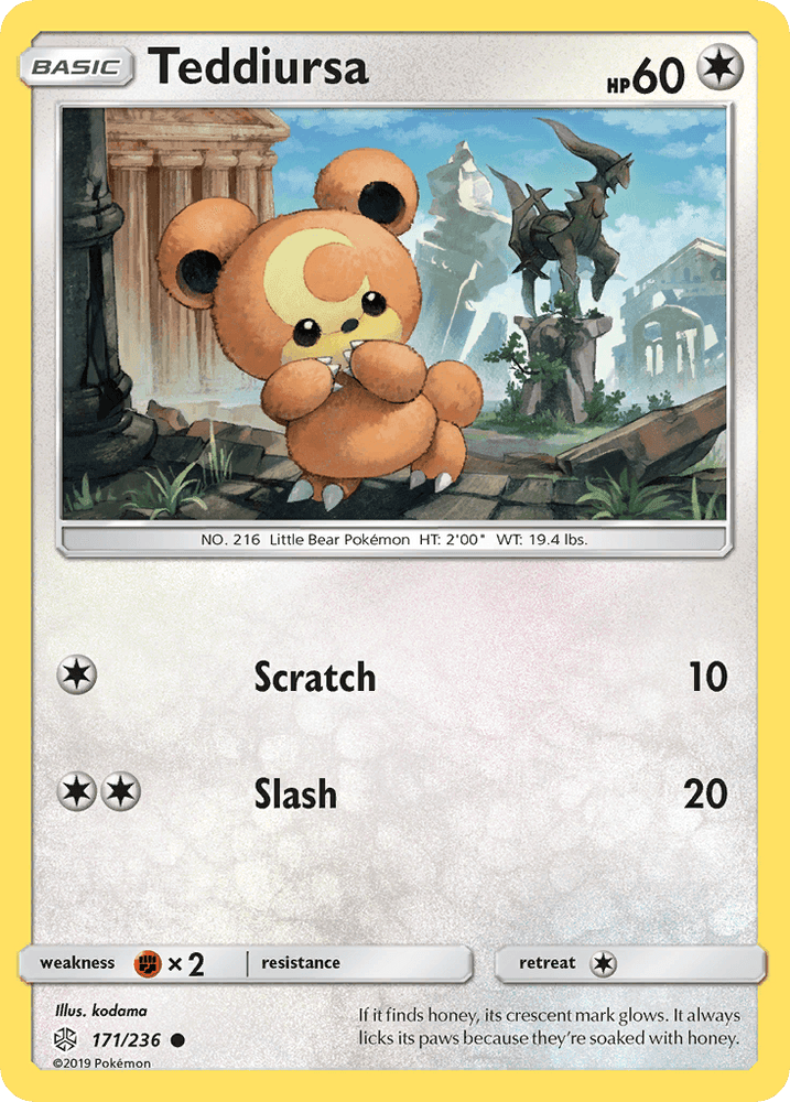 Teddiursa (171/236) [Sun & Moon: Cosmic Eclipse] (Online Only)