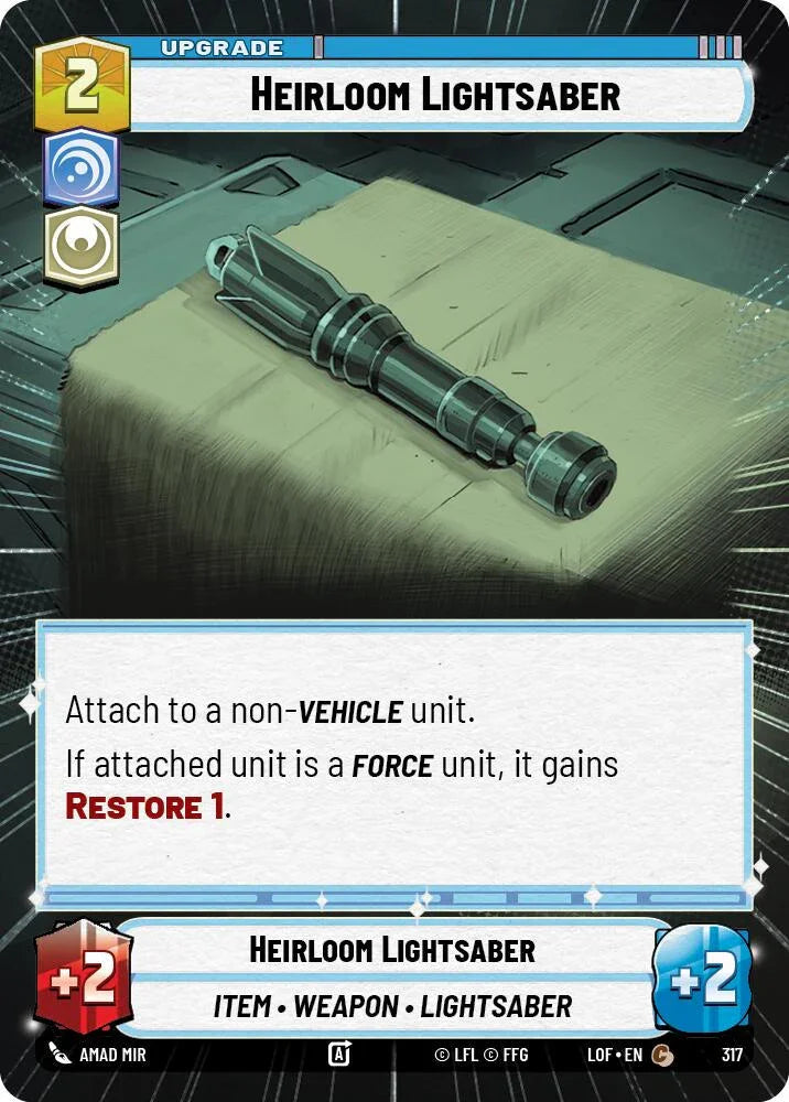 Heirloom Lightsaber (317) (Hyperspace) (317) [Legends of the Force] (ONLINE ORDER ONLY)