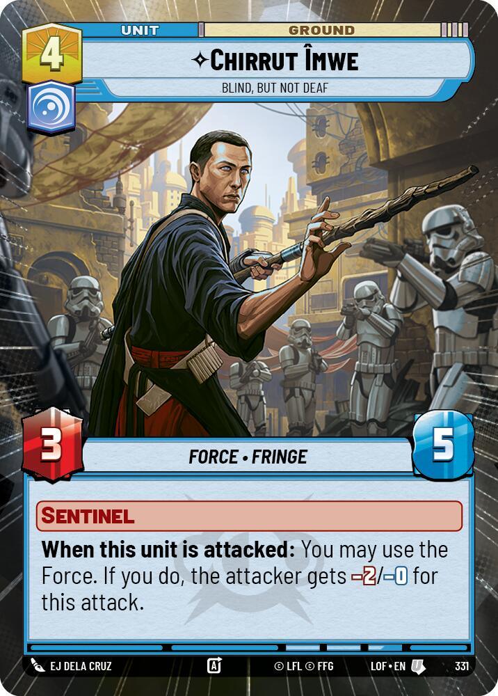 Chirrut Imwe (331) - Blind, but not Deaf (Hyperspace) (331) [Legends of the Force] (ONLINE ORDER ONLY)