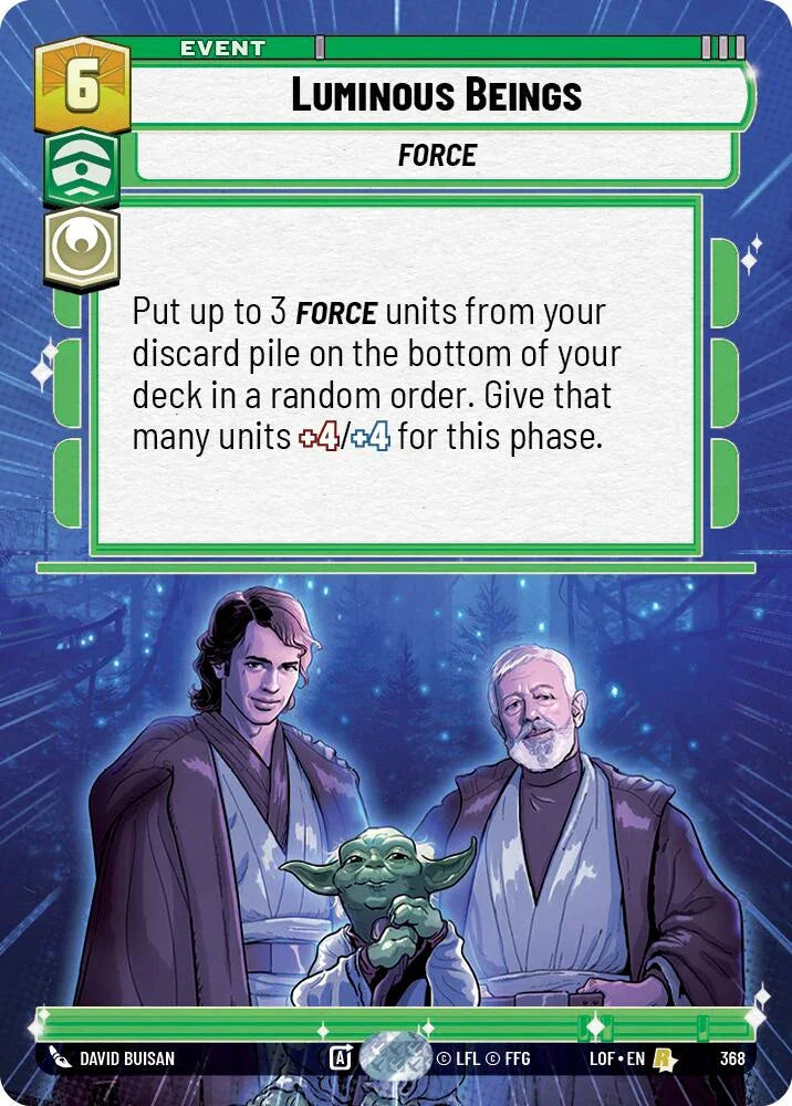 Luminous Beings (368) (Hyperspace) (368) [Legends of the Force] (ONLINE ORDER ONLY)