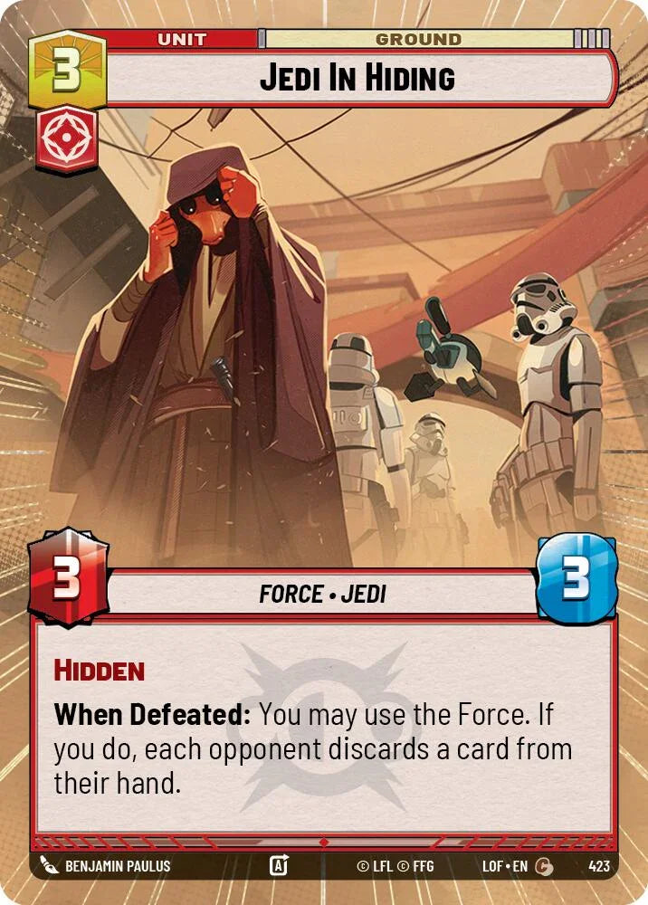 Jedi In Hiding (423) (Hyperspace) (423) [Legends of the Force] (ONLINE ORDER ONLY)