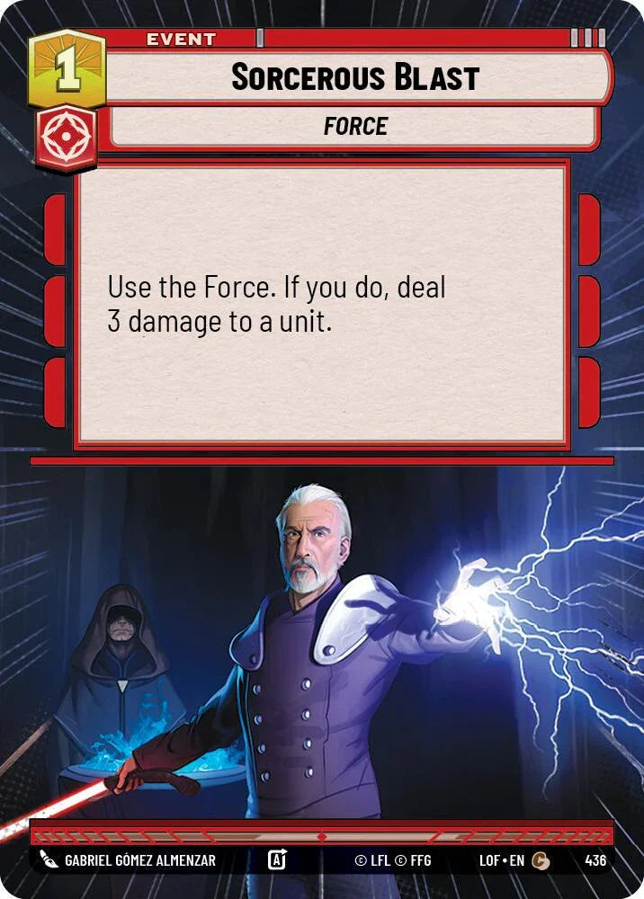 Sorcerous Blast (436) (Hyperspace) (436) [Legends of the Force] (ONLINE ORDER ONLY)