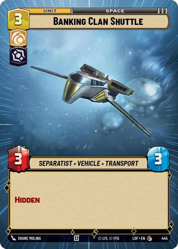 Banking Clan Shuttle (445) (Hyperspace) (445) [Legends of the Force] (ONLINE ORDER ONLY)