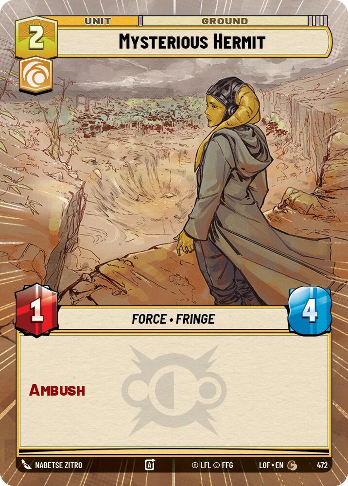 Mysterious Hermit (472) (Hyperspace) (472) [Legends of the Force] (ONLINE ORDER ONLY)