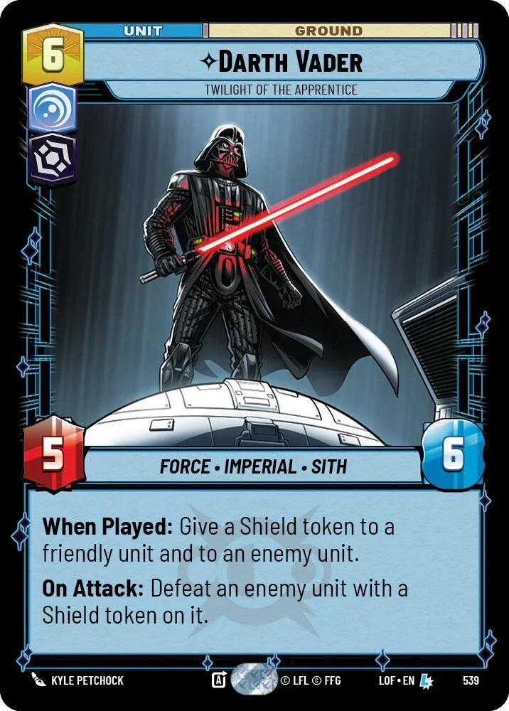 Darth Vader (539) - Twilight of the Apprentice (Foil) (539) [Legends of the Force] (ONLINE ORDER ONLY)