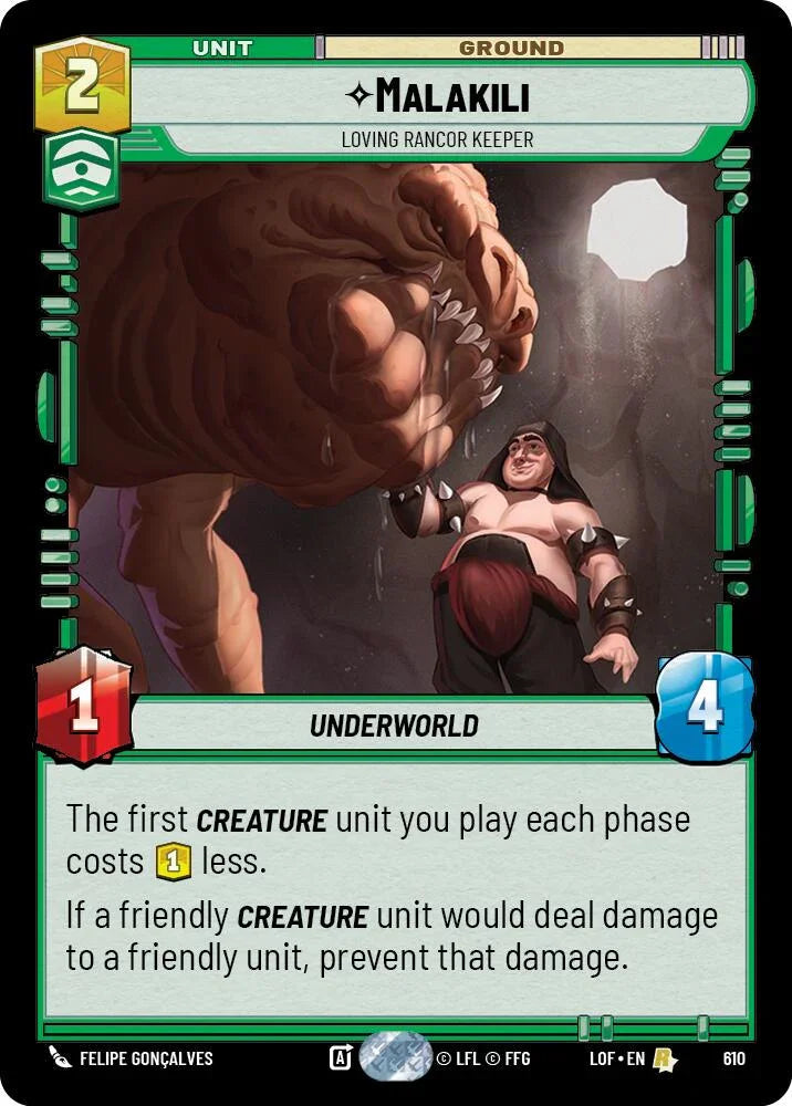 Malakili (610) - Loving Rancor Keeper (Foil) (610) [Legends of the Force] (ONLINE ORDER ONLY)