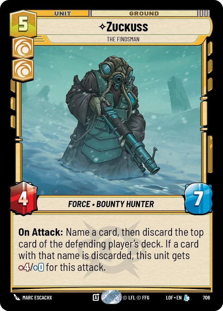 Zuckuss (706) - The Findsman (Foil) (706) [Legends of the Force] (ONLINE ORDER ONLY)
