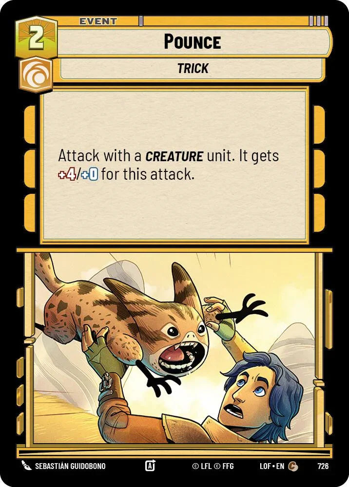 Pounce (726) (Foil) (726) [Legends of the Force] (ONLINE ORDER ONLY)