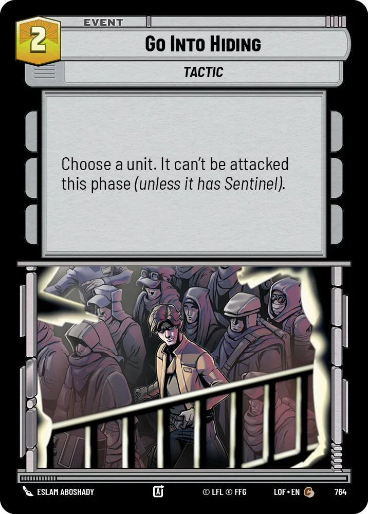 Go Into Hiding (764) (Foil) (764) [Legends of the Force] (ONLINE ORDER ONLY)