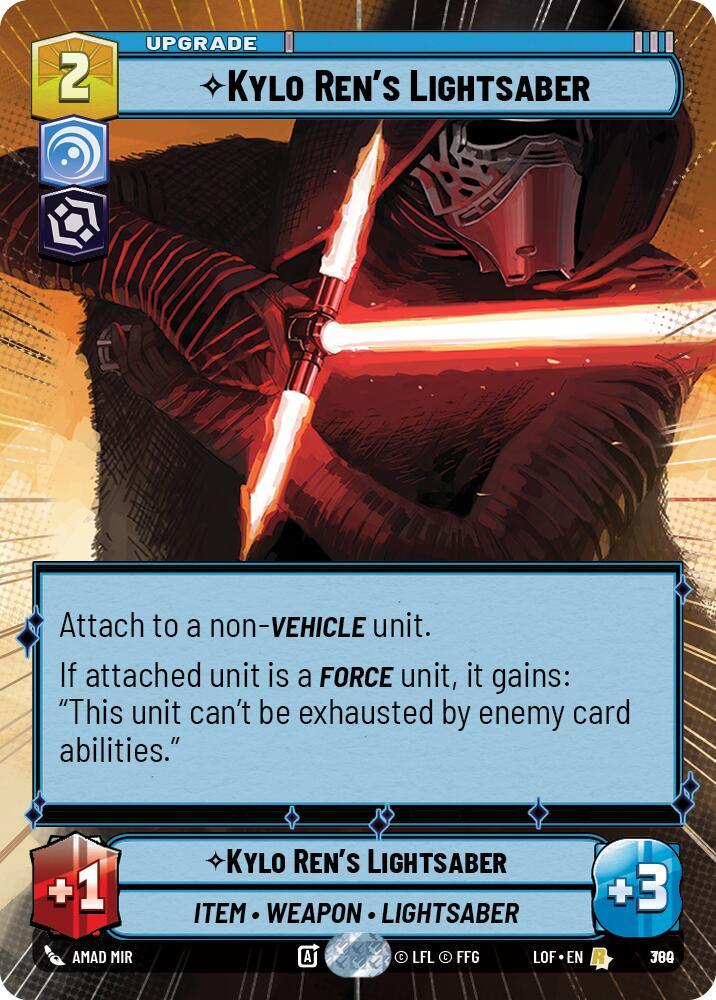 Kylo Ren's Lightsaber (780) (Hyperspace Foil) (780) [Legends of the Force] (ONLINE ORDER ONLY)