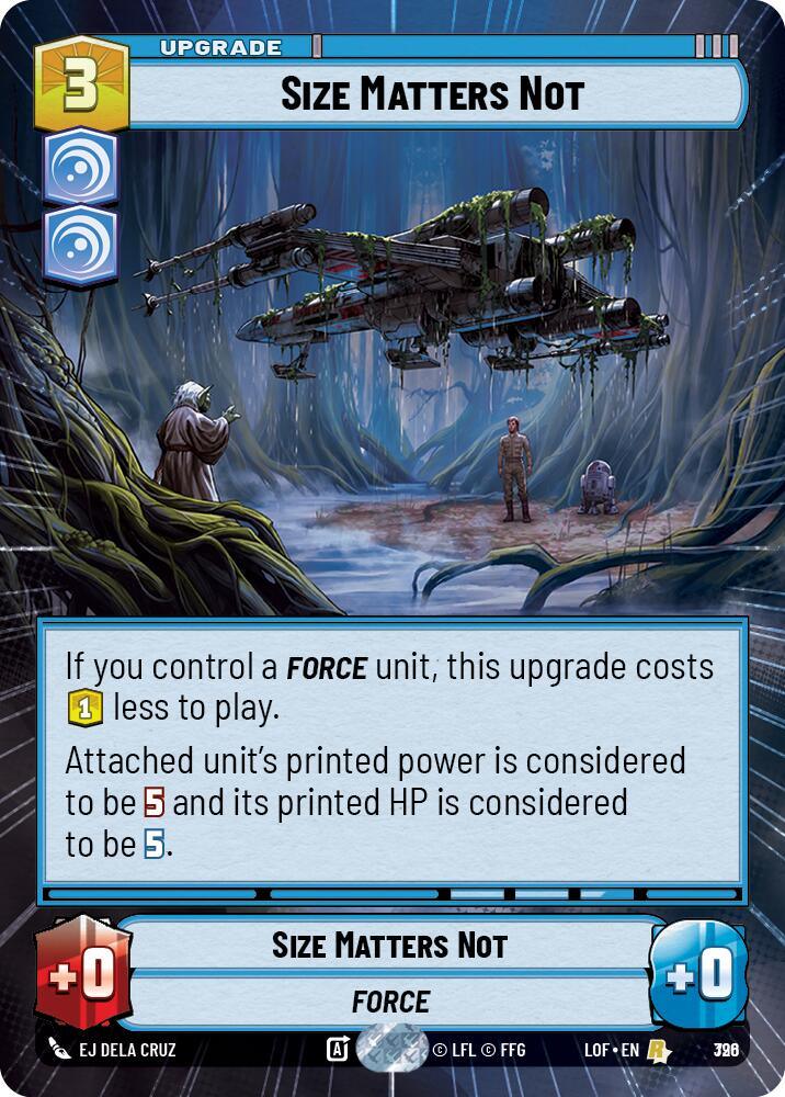 Size Matters Not (796) (Hyperspace Foil) (796) [Legends of the Force] (ONLINE ORDER ONLY)