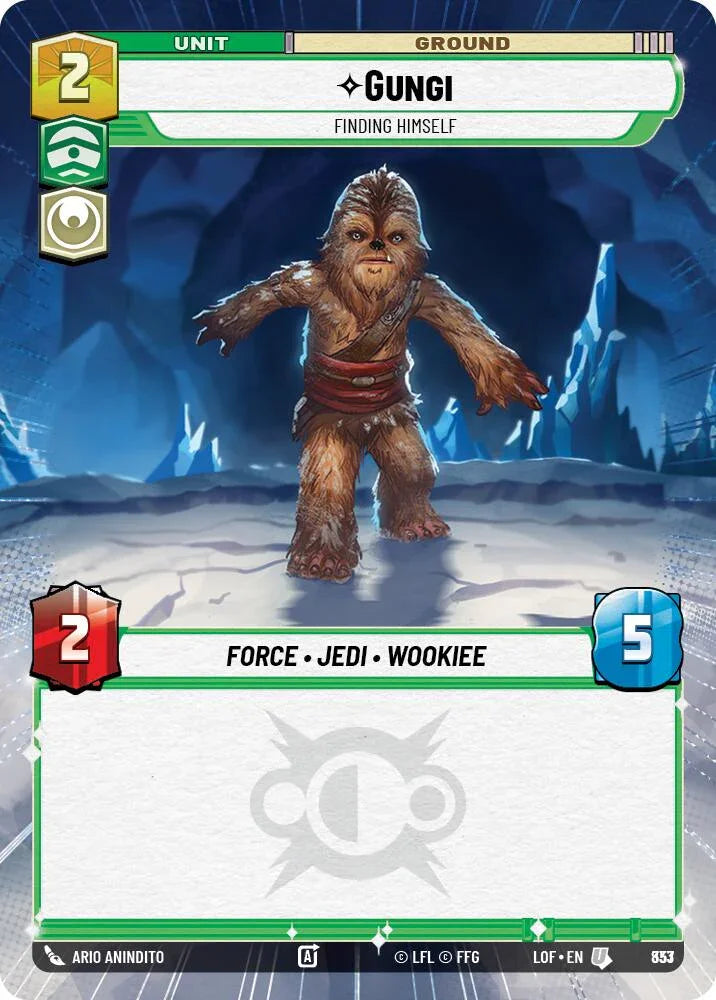 Gungi (833) - Finding Himself (Hyperspace Foil) (833) [Legends of the Force] (ONLINE ORDER ONLY)