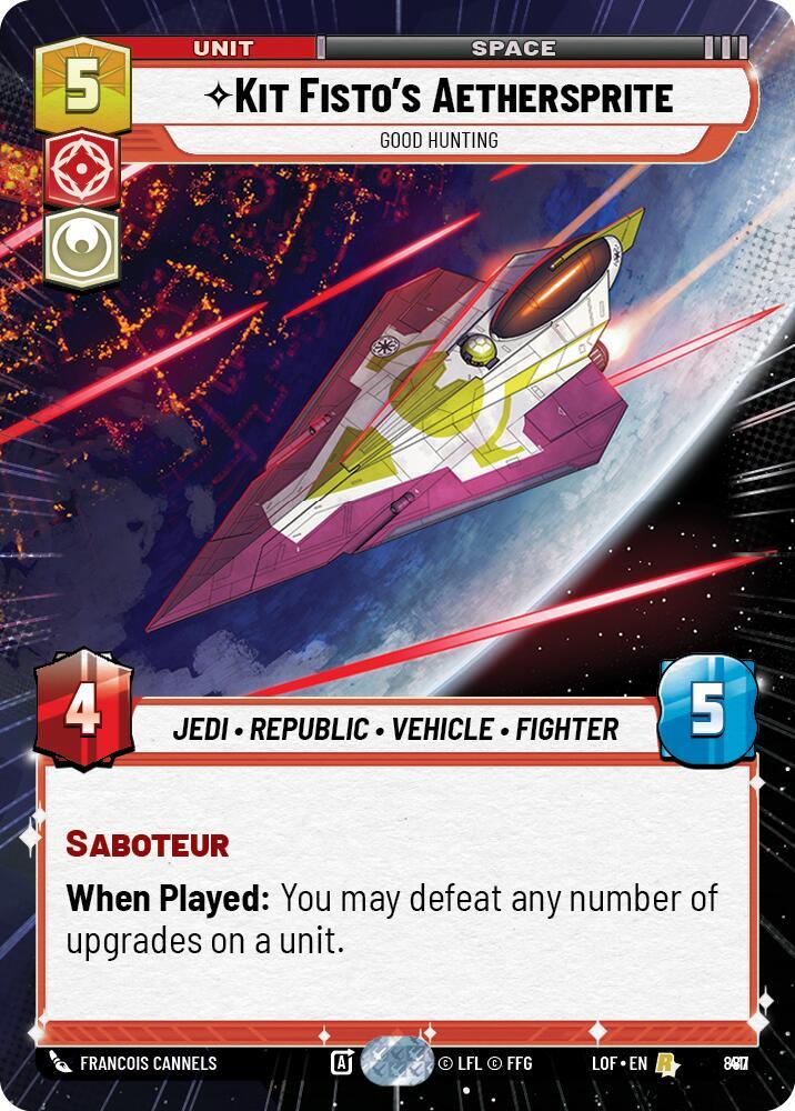 Kit Fisto's Aethersprite (887) - Good Hunting (Hyperspace Foil) (887) [Legends of the Force] (ONLINE ORDER ONLY)