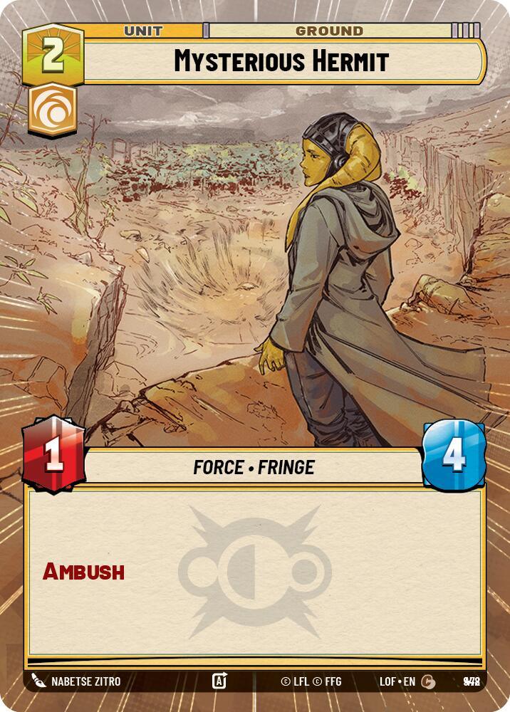 Mysterious Hermit (948) (Hyperspace Foil) (948) [Legends of the Force] (ONLINE ORDER ONLY)