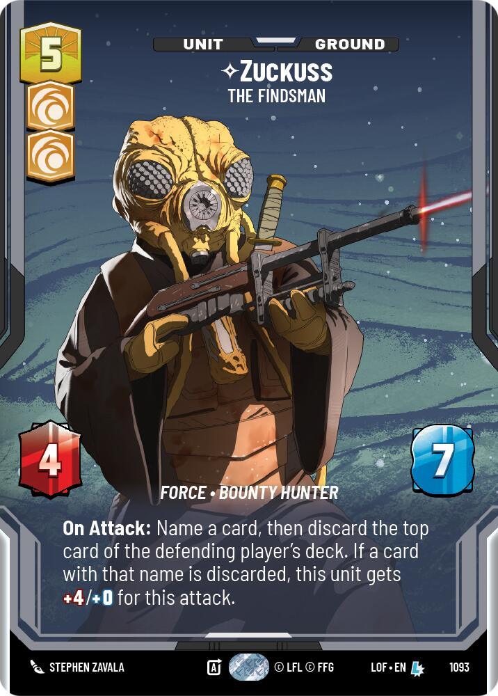 Zuckuss (1093) - The Findsman (Prestige Foil) (1093) [Legends of the Force] (ONLINE ORDER ONLY)