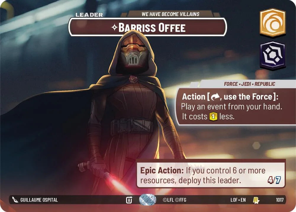 Barriss Offee (1017) - We Have Become Villains (Showcase) (1017) [Legends of the Force] (ONLINE ORDER ONLY)