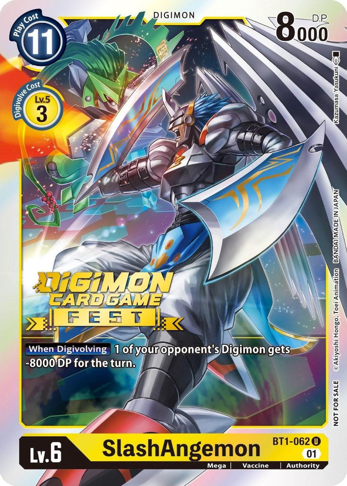 SlashAngemon [BT1-062] (Digimon Card Game Fest 2022) [Release Special Booster Promos] (ONLINE ORDER ONLY)