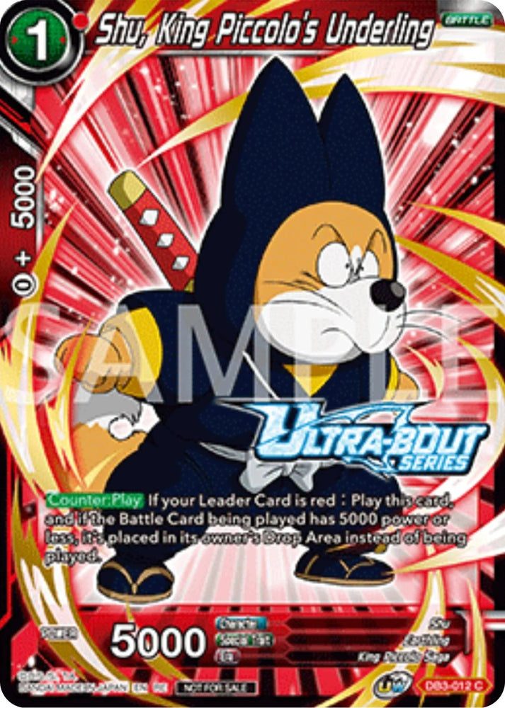 Shu, King Piccolo's Underling (Event Pack 17) (DB3-012) [Promotion Cards] (ONLINE ORDER ONLY)