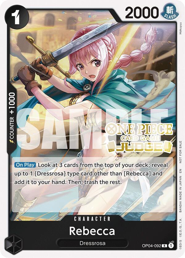 Rebecca (Judge Pack Vol. 6) [One Piece Promotion Cards] (ONLINE ORDER ONLY)