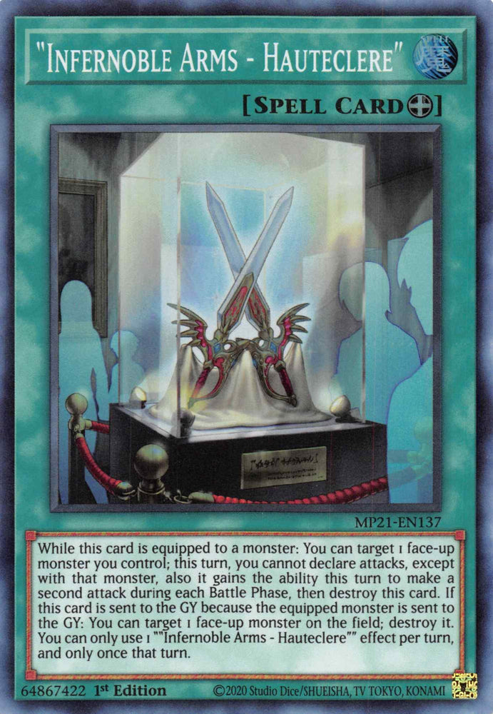 Infernoble Arms - Hauteclere [MP21-EN137] Super Rare (ONLINE ORDER ONLY)