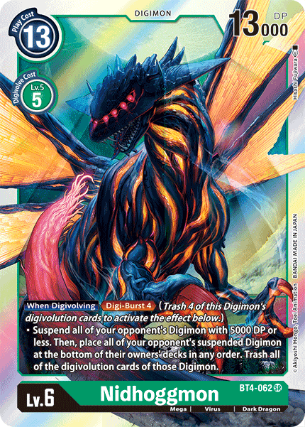 Nidhoggmon [BT4-062] [Great Legend] (ONLINE ORDER ONLY)