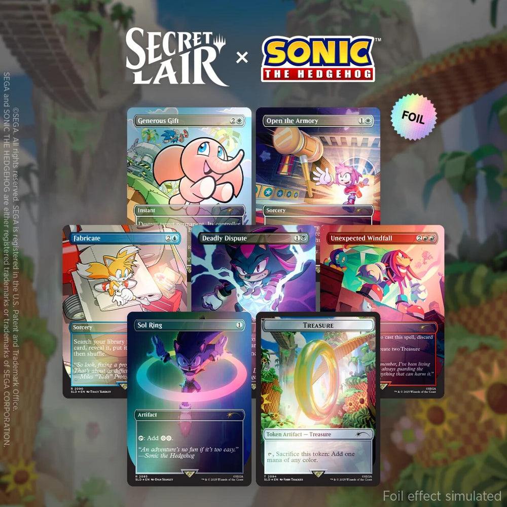 Secret Lair: Drop Series - Secret Lair x Sonic the Hedgehog (Chasing Adventure - Rainbow Foil) (ONLINE ORDER ONLY)