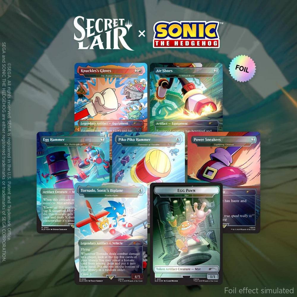 Secret Lair: Drop Series - Secret Lair x Sonic the Hedgehog (Turbo Gear - Rainbow Foil) (ONLINE ORDER ONLY)