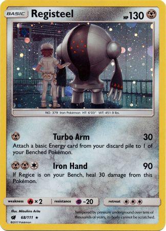 Registeel (68/111) (Cosmos Holo) [Sun & Moon: Crimson Invasion] (Online Only)