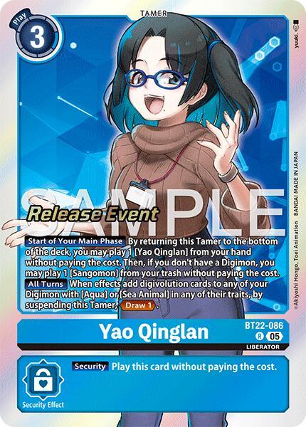Yao Qinglan [BT22-086] [Cyber Eden Release Event Cards] (ONLINE ORDER ONLY)