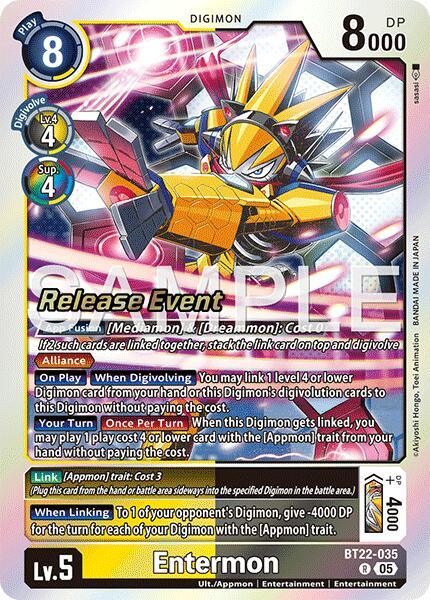 Entermon [BT22-035] [Cyber Eden Release Event Cards] (ONLINE ORDER ONLY)