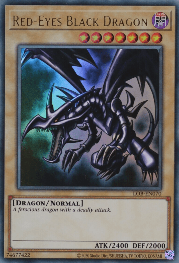Red-Eyes Black Dragon (25th Anniversary) [LOB-EN070] Ultra Rare (ONLINE ORDER ONLY)