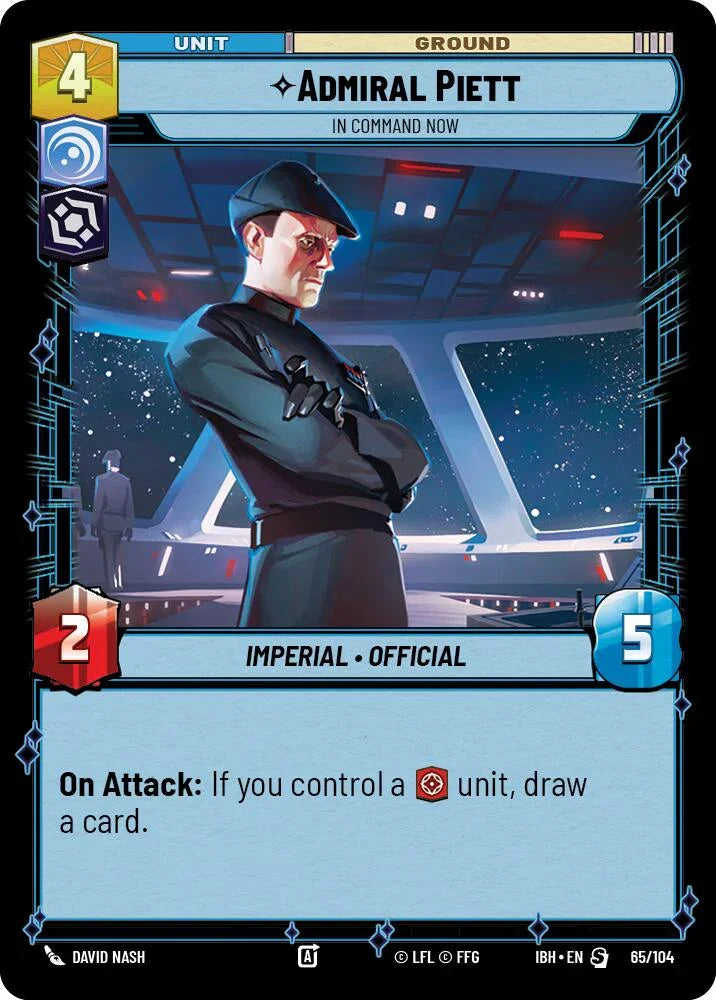 Admiral Piett (65/104) - In Command Now (65/104) [Intro Battle: Hoth] (ONLINE ORDER ONLY)