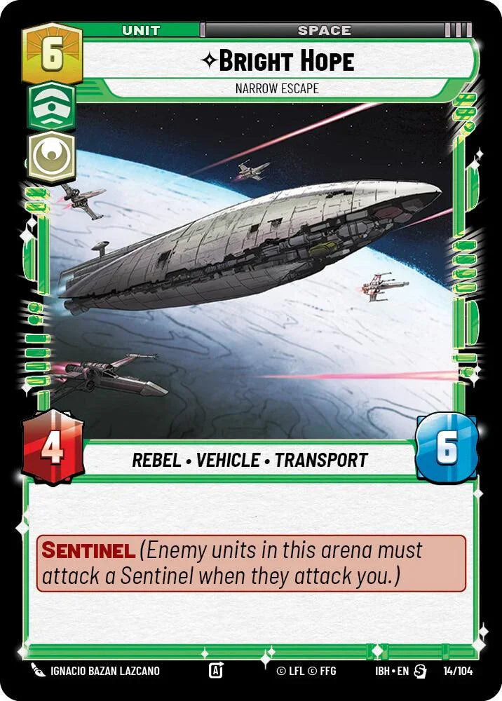 Bright Hope (14/104) - Narrow Escape (14/104) [Intro Battle: Hoth] (ONLINE ORDER ONLY)