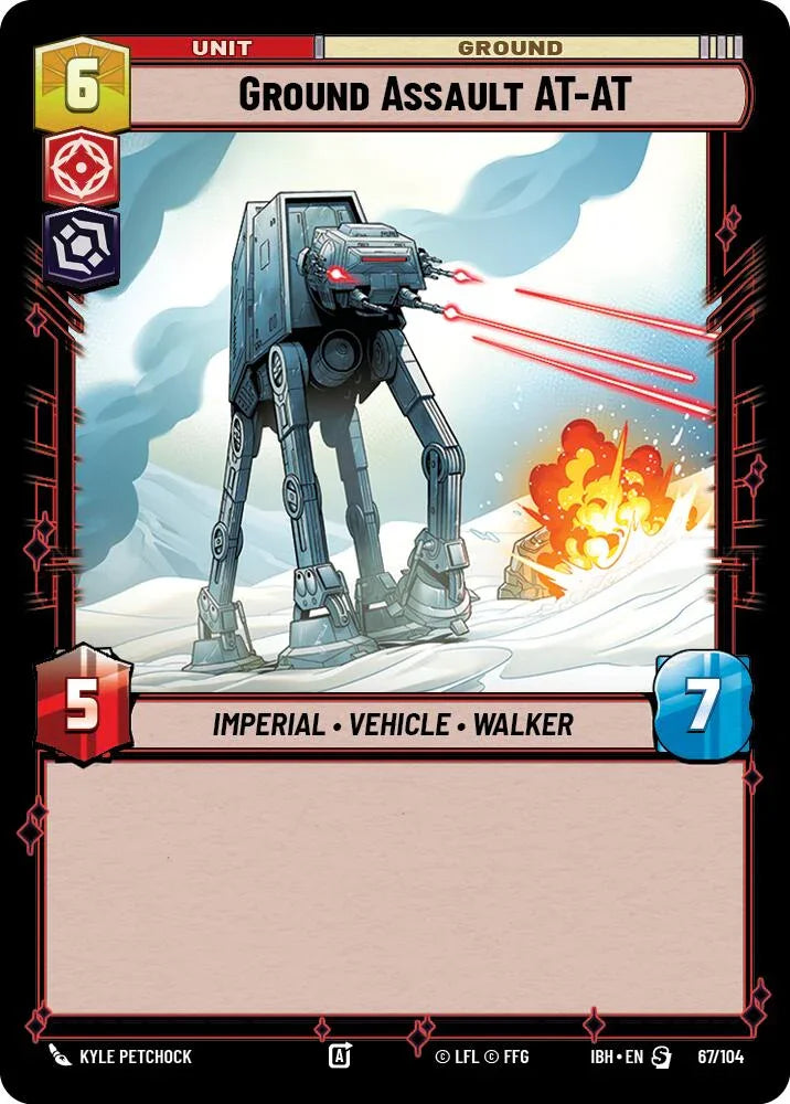 Ground Assault AT-AT (67/104) (67/104) [Intro Battle: Hoth] (ONLINE ORDER ONLY)