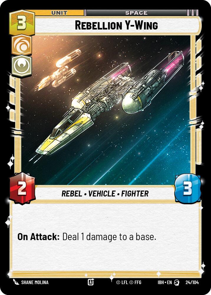Rebellion Y-Wing (24/104) (24/104) [Intro Battle: Hoth] (ONLINE ORDER ONLY)
