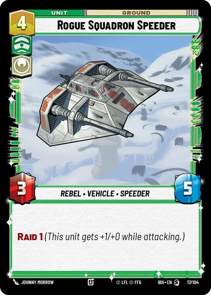 Rogue Squadron Speeder (17/104) (17/104) [Intro Battle: Hoth] (ONLINE ORDER ONLY)