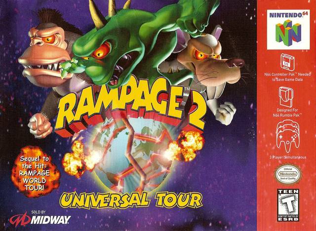 Rampage 2 Universal Tour (Nintendo 64) (Online Only)