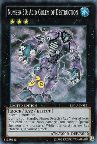 Number 30: Acid Golem of Destruction [REDU-ENSE2] Super Rare (ONLINE ORDER ONLY)