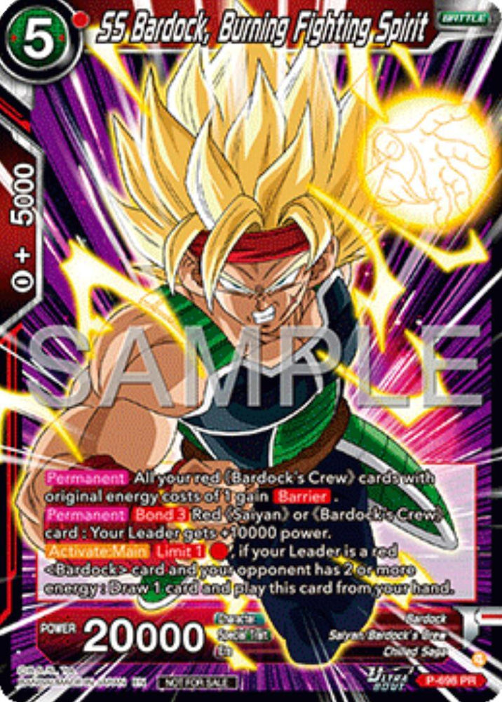 SS Bardock, Burning Fighting Spirit (Ultra-Bout Series Tournament Pack Vol.13) (P-698) [Tournament Promotion Cards] (ONLINE ORDER ONLY)