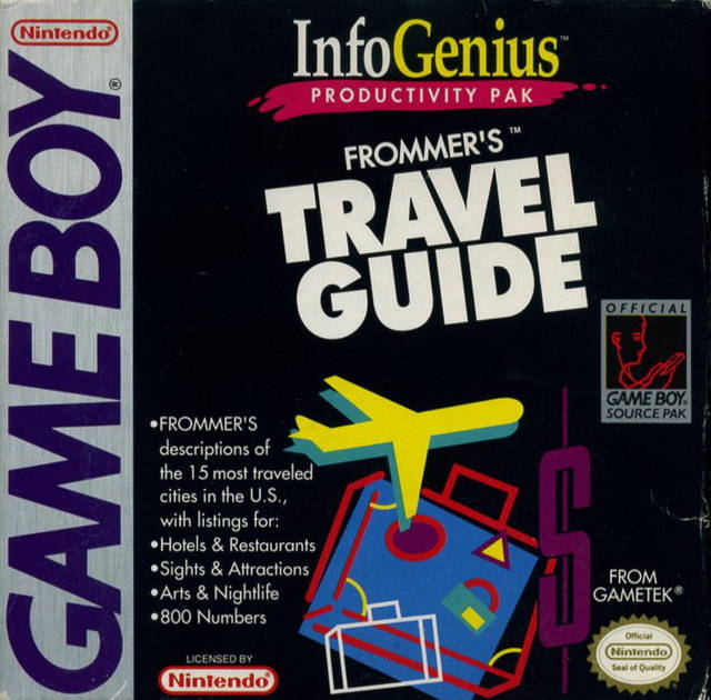 InfoGenius Productivity Pak: Frommer's Travel Guide (Gameboy) (ONLINE ORDER ONLY)